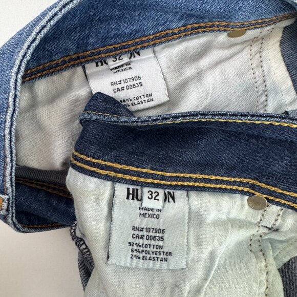 Hudson Jeans denim shorts lot of 2 womens 32 rolled hem 3" inseam - Picture 8 of 8